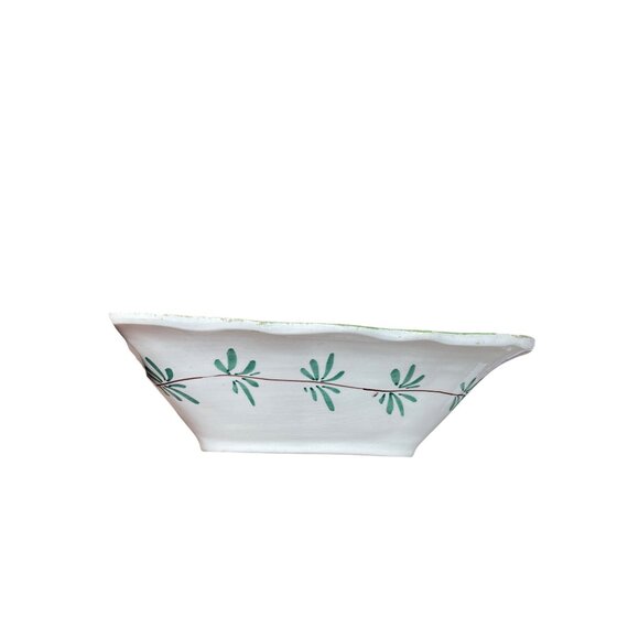 Made in Italy Large Hand-Painted Italian Ceramic Fruit serve plate bowl SKU 9130 - Picture 7 of 14